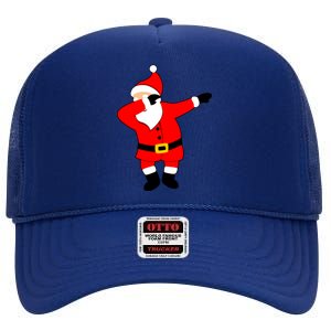 Dabbing Santa Christmas High Crown Mesh Back Trucker Hat