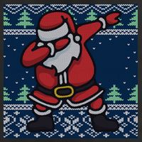 Dabbing Santa Claus Cool Comfort Performance Bucket Hat