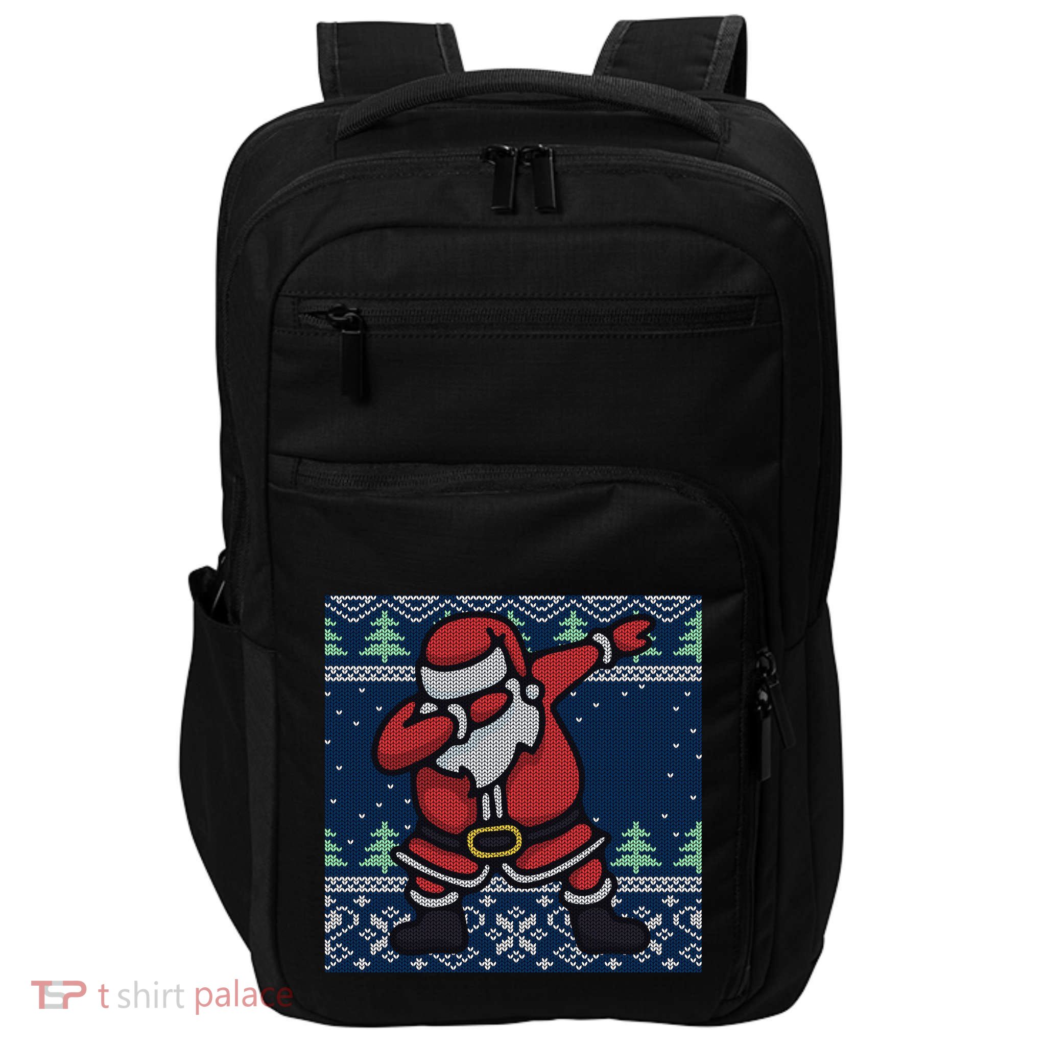 Dabbing Santa Claus Impact Tech Backpack