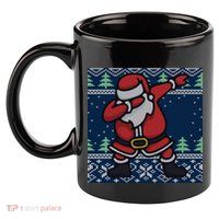 Dabbing Santa Claus 11oz C Handle Ceramic Mug