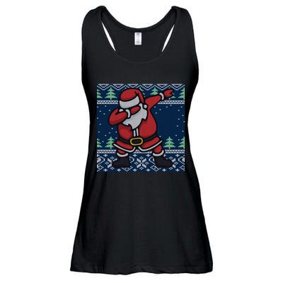 Dabbing Santa Claus Ladies Essential Flowy Tank