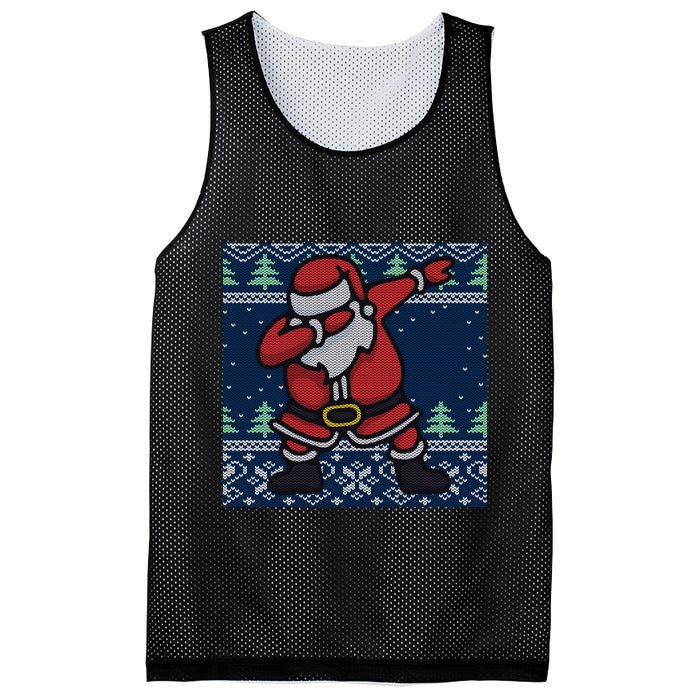 Dabbing Santa Claus Mesh Reversible Basketball Jersey Tank
