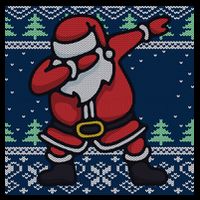 Dabbing Santa Claus Mesh Reversible Basketball Jersey Tank