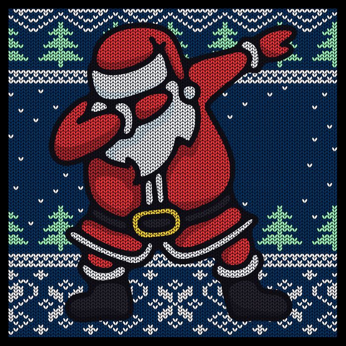 Dabbing Santa Claus Mesh Reversible Basketball Jersey Tank