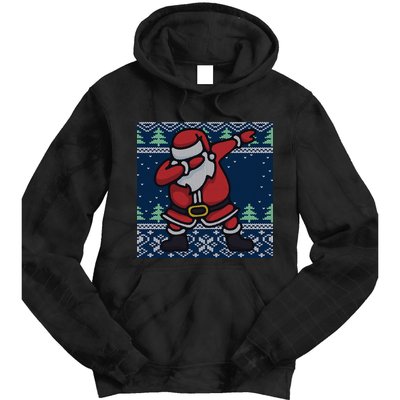 Dabbing Santa Claus Tie Dye Hoodie