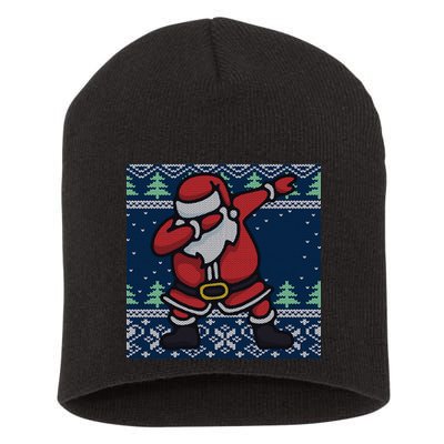 Dabbing Santa Claus Short Acrylic Beanie