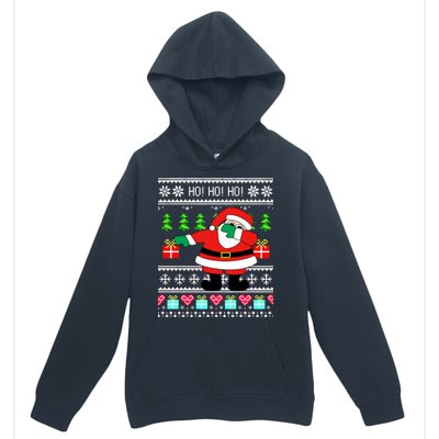 Dabbing Santa Claus Ugly Christmas Sweater Design Urban Pullover Hoodie