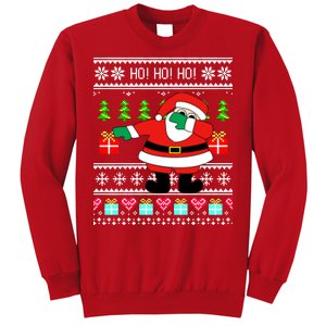 Dabbing Santa Claus Ugly Christmas Sweater Design Sweatshirt