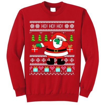 Dabbing Santa Claus Ugly Christmas Sweater Design Sweatshirt
