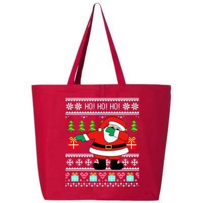 Dabbing Santa Claus Ugly Christmas Sweater Design 25L Jumbo Tote