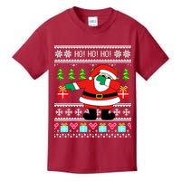 Dabbing Santa Claus Ugly Christmas Sweater Design Kids T-Shirt