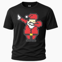 Dabbing Santa Pix-elated Christmas Cooling Performance Crew T-Shirt
