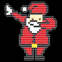 Dabbing Santa Pix-elated Christmas Cooling Performance Crew T-Shirt