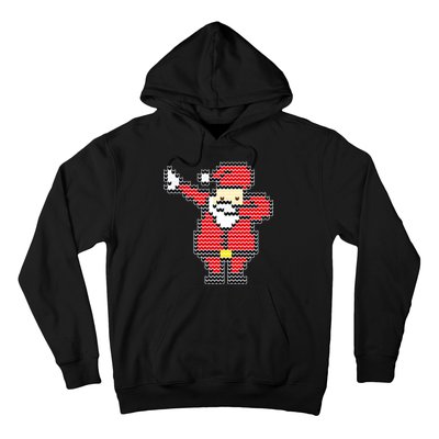 Dabbing Santa Pix-elated Christmas Hoodie