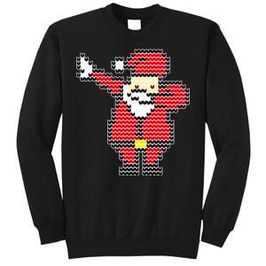 Dabbing Santa Pix-elated Christmas Sweatshirt