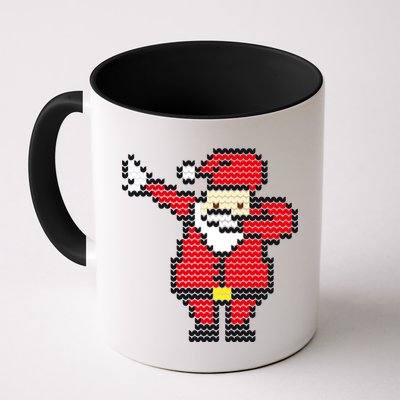 Dabbing Santa Pix-elated Christmas Mug