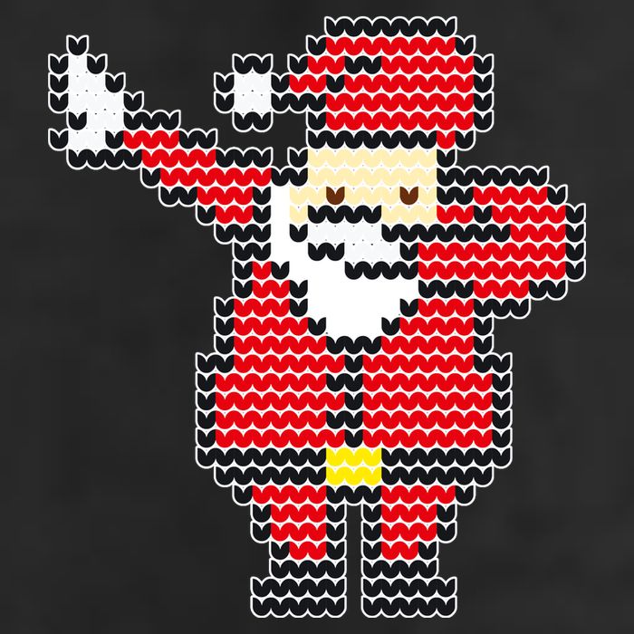 Dabbing Santa Pix-elated Christmas 11oz C Handle Ceramic Mug