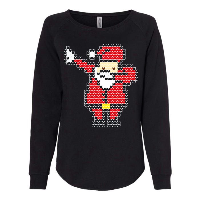 Dabbing Santa Pix-elated Christmas Womens California Wash Sweatshirt