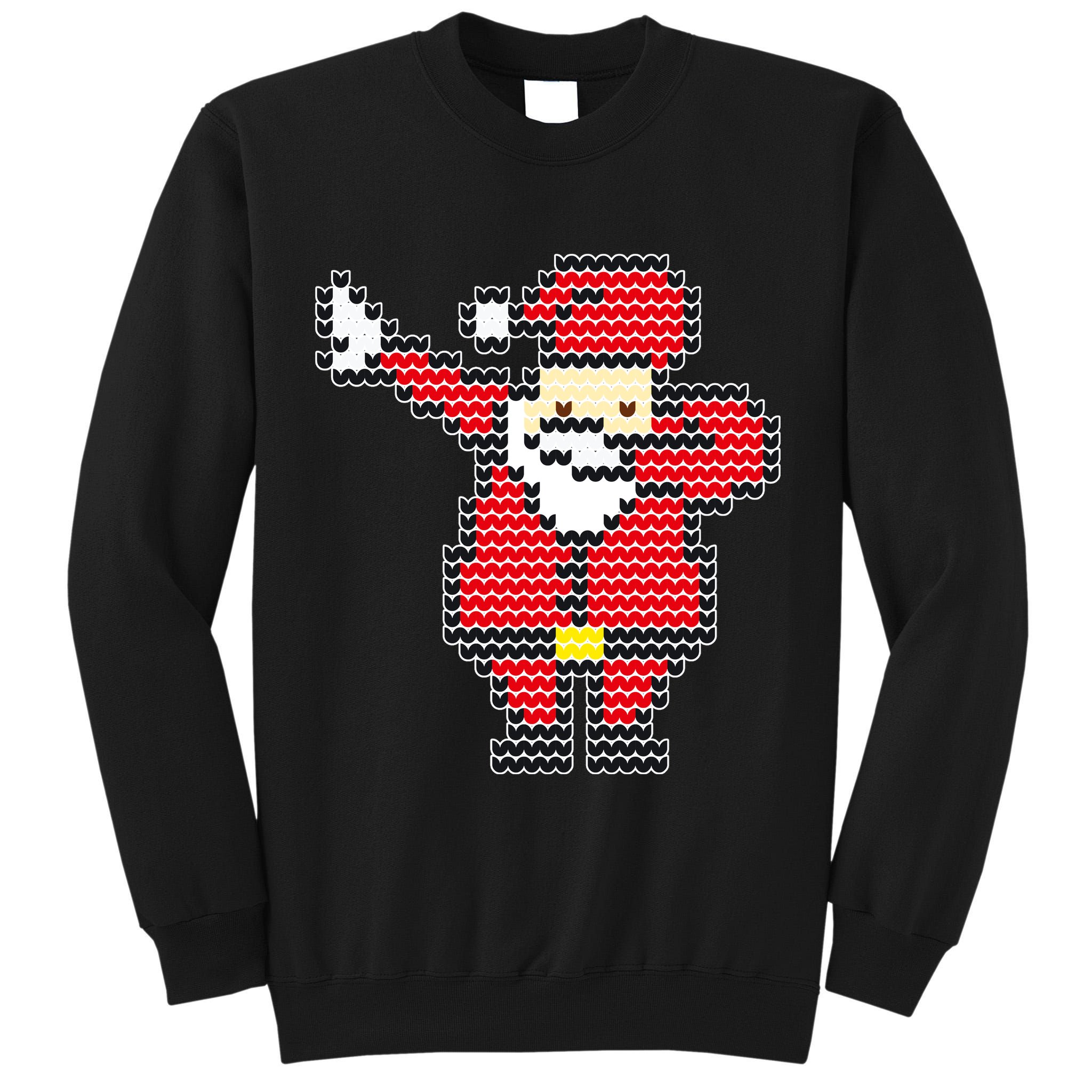 Dabbing Santa Pix-elated Christmas Tall Sweatshirt