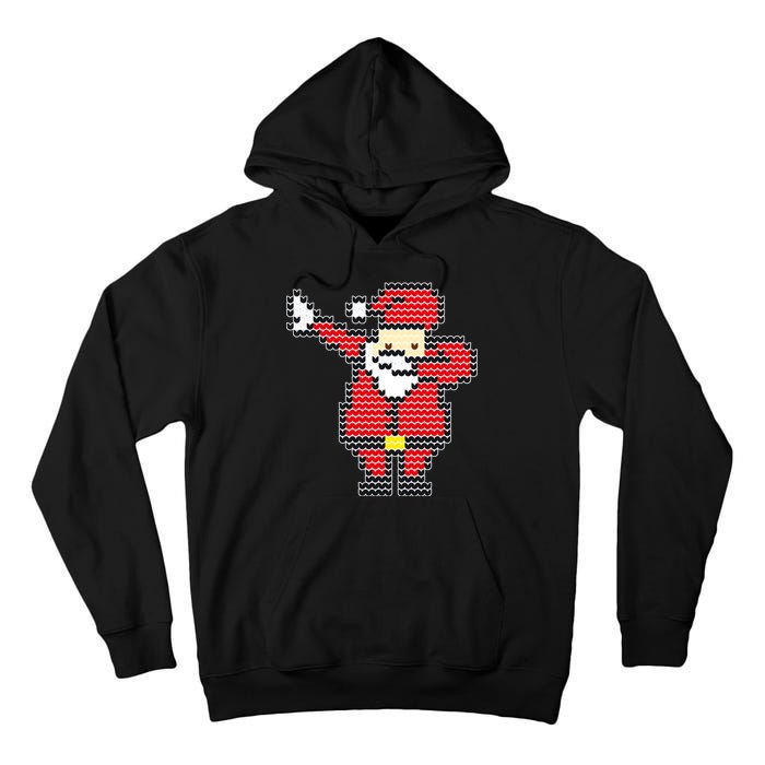 Dabbing Santa Pix-elated Christmas Tall Hoodie