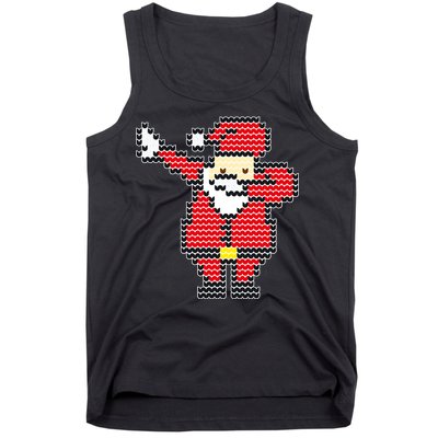 Dabbing Santa Pix-elated Christmas Tank Top