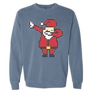 Dabbing Santa Pix-elated Christmas Garment-Dyed Sweatshirt