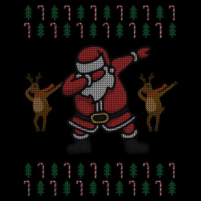 Dabbing Santa Ugly Christmas Cooling Performance Crew T-Shirt
