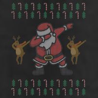 Dabbing Santa Ugly Christmas Adult Drive Performance Visor