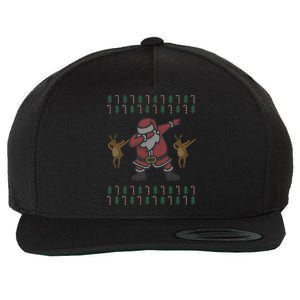 Dabbing Santa Ugly Christmas Wool Snapback Cap