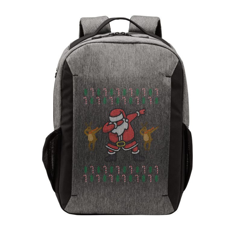 Dabbing Santa Ugly Christmas Vector Backpack