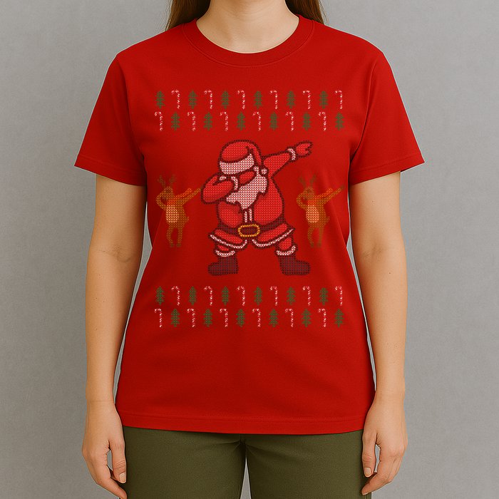 Dabbing Santa Ugly Christmas T-Shirt