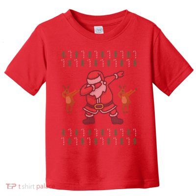 Dabbing Santa Ugly Christmas Toddler T-Shirt