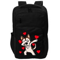 Dabbing Siberian Husky Valentines Day Impact Tech Backpack