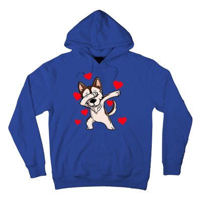 Dabbing Siberian Husky Valentines Day Hoodie