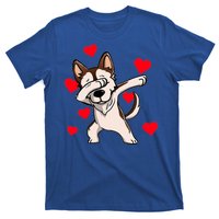 Dabbing Siberian Husky Valentines Day T-Shirt