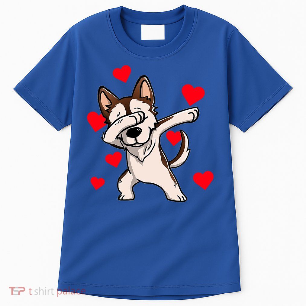 Dabbing Siberian Husky Valentines Day Tall T-Shirt