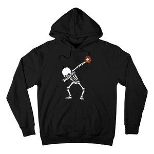 Dabbing Skeleton Baseball Glove Catch Dab Hoodie