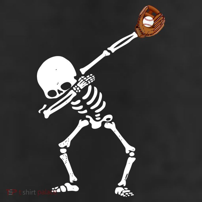 Dabbing Skeleton Baseball Glove Catch Dab 11oz C Handle Ceramic Mug