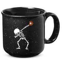 Dabbing Skeleton Baseball Glove Catch Dab 15oz Campfire Ceramic Mug