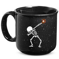 Dabbing Skeleton Baseball Glove Catch Dab 15oz Campfire Ceramic Mug