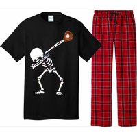 Dabbing Skeleton Baseball Glove Catch Dab Pajama Set