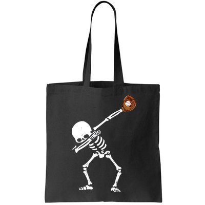 Dabbing Skeleton Baseball Glove Catch Dab Bag