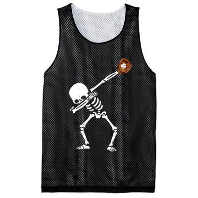 Dabbing Skeleton Baseball Glove Catch Dab Mesh Reversible Basketball Jersey Tank