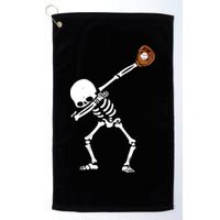 Dabbing Skeleton Baseball Glove Catch Dab Golf Towel