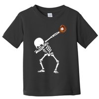 Dabbing Skeleton Baseball Glove Catch Dab Toddler T-Shirt