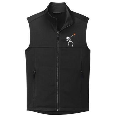 Dabbing Skeleton Baseball Glove Catch Dab Collective Smooth Fleece Vest