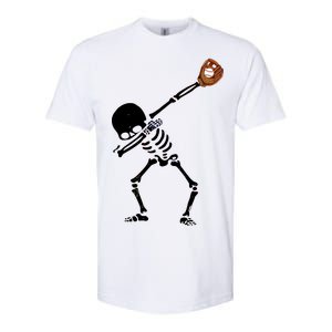 Dabbing Skeleton Baseball Glove Catch Dab Softstyle CVC T-Shirt