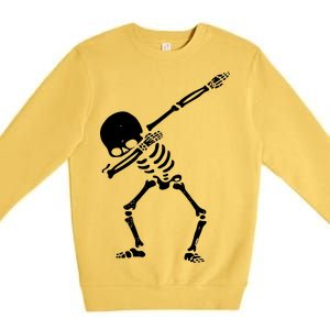 Dabbing Skeleton Dab Premium Crewneck Sweatshirt