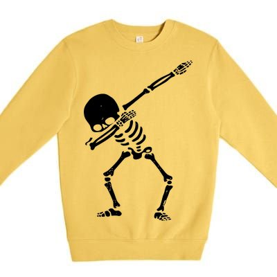 Dabbing Skeleton Dab Premium Crewneck Sweatshirt