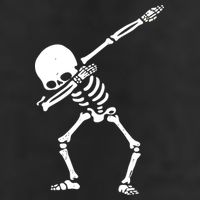 Dabbing Skeleton Dab Garment-Dyed Fleece Hoodie